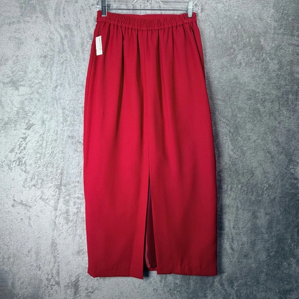 NWT R&M Richards Red Skirt Suit‎ 8 Petite Embellished Evening Church Holiday Set